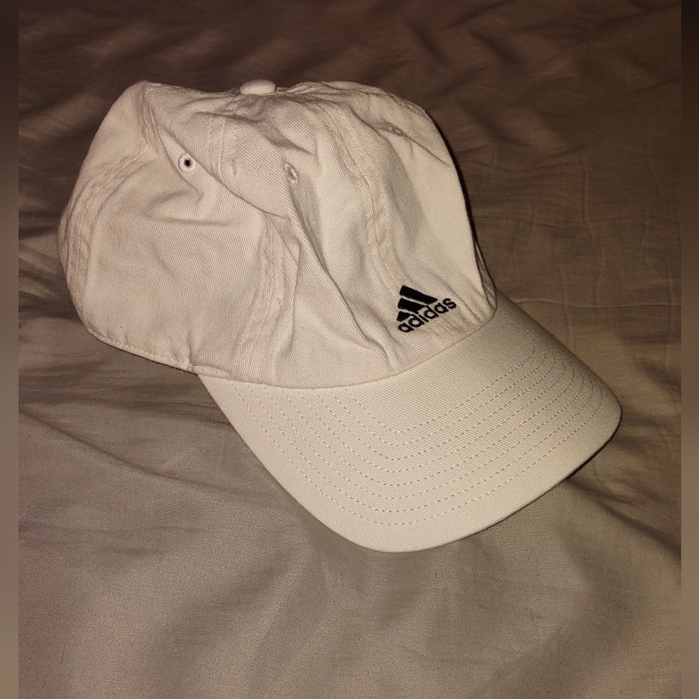 Adidas white baseball cap